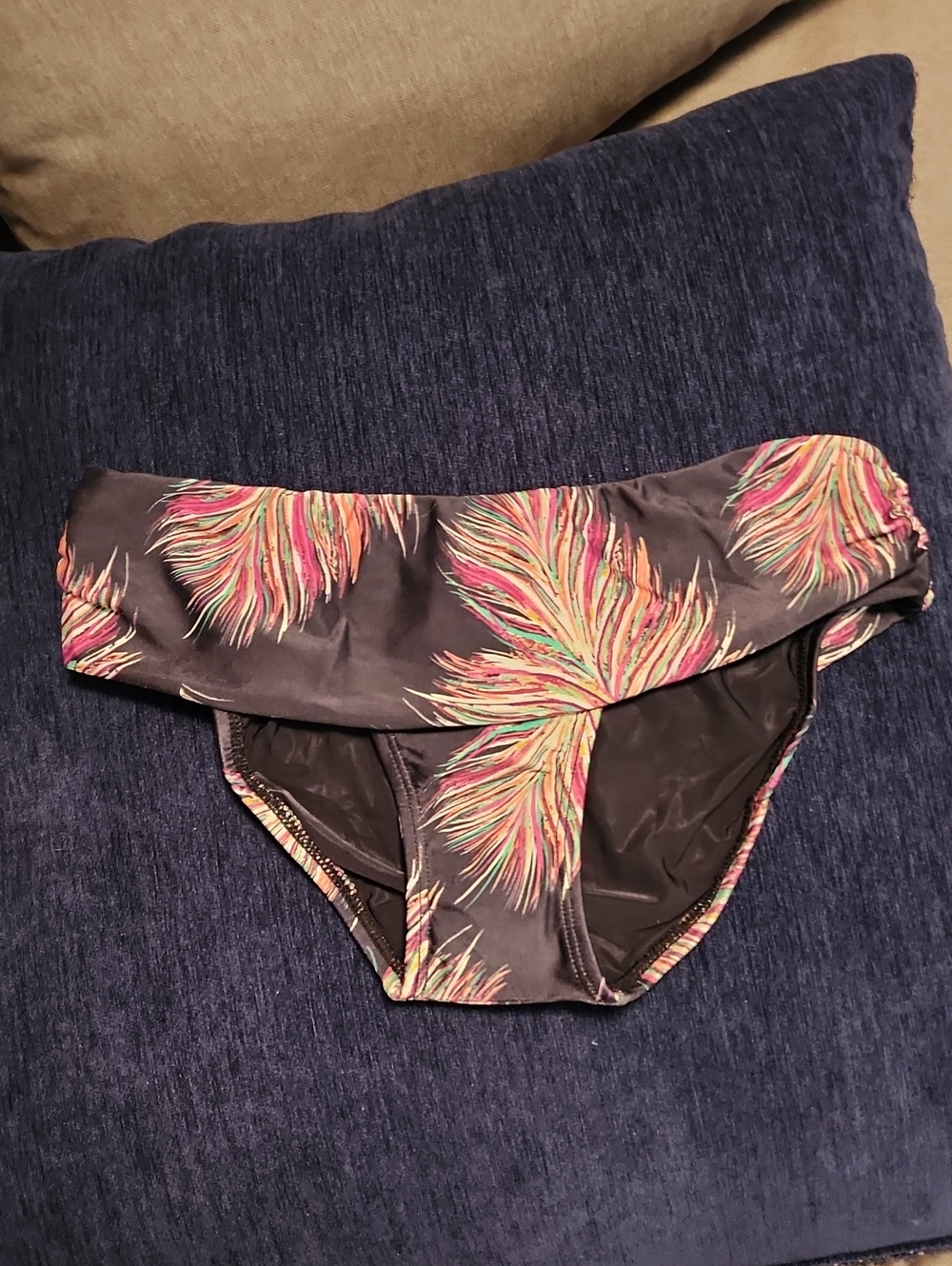 VIX PAULA HERMANNY Fold Over Tropical Bikini Bottoms
